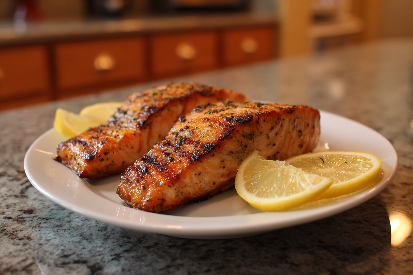 Perfectly Seared Salmon: Your Go-To Lemon-Kissed Grilled Fillet