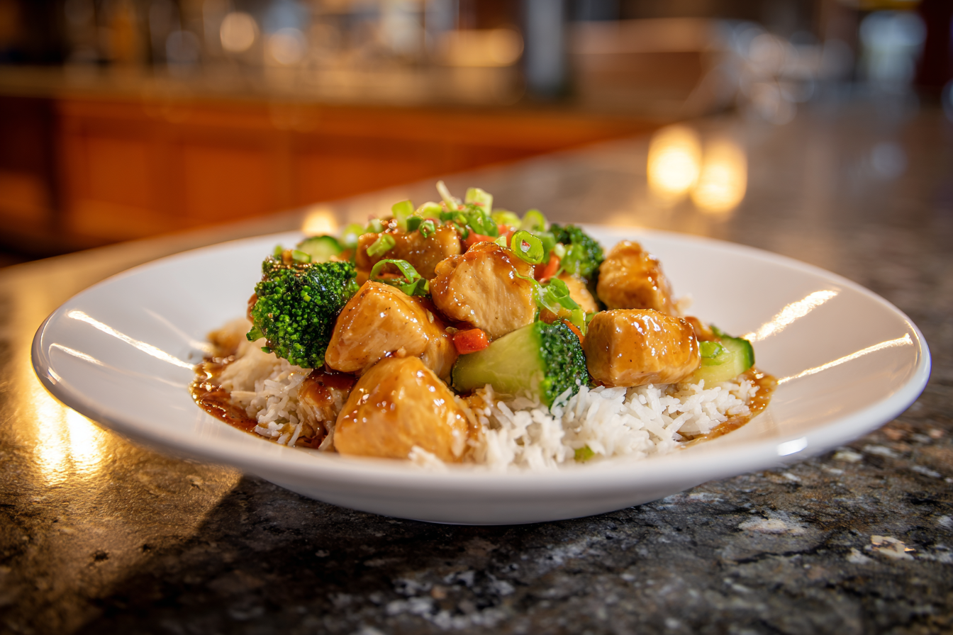 Power Plate Perfection: Your Go-To Healthy Chicken and Rice Bowl