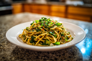 Speedy Vegan Garlic Noodles