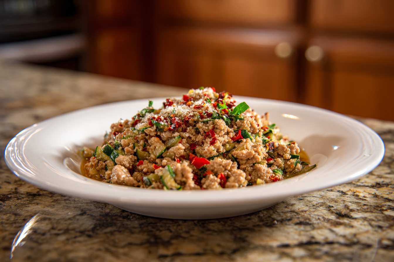 Quick & Easy Zucchini and Ground Turkey Skillet: High-Protein Dinner in 25 Minutes