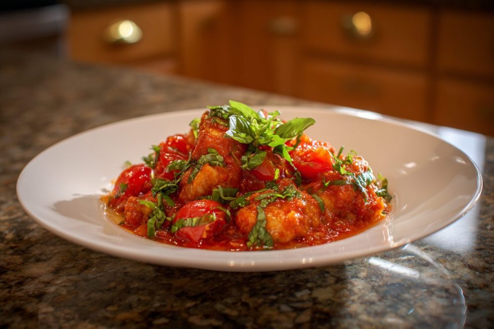 Quick & Zesty Mediterranean Cod: Flaky Fish in a Vibrant Tomato-Basil Sauce