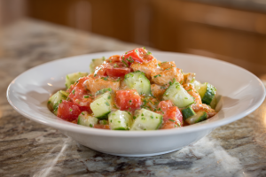 Refreshing Chicken & Cucumber Tomato Bowl