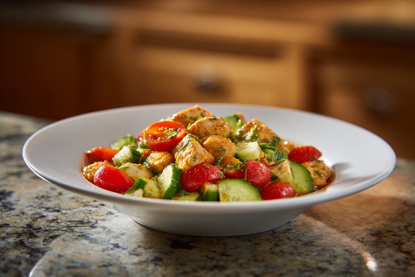 Refreshing Chicken & Cucumber Tomato Bowl: Your New Favorite Lunch