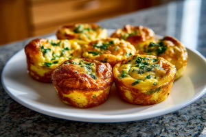 Creamy Cottage Cheese & Veggie Egg Muffins