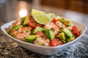 Zesty Shrimp, Avocado, and Tomato Salad