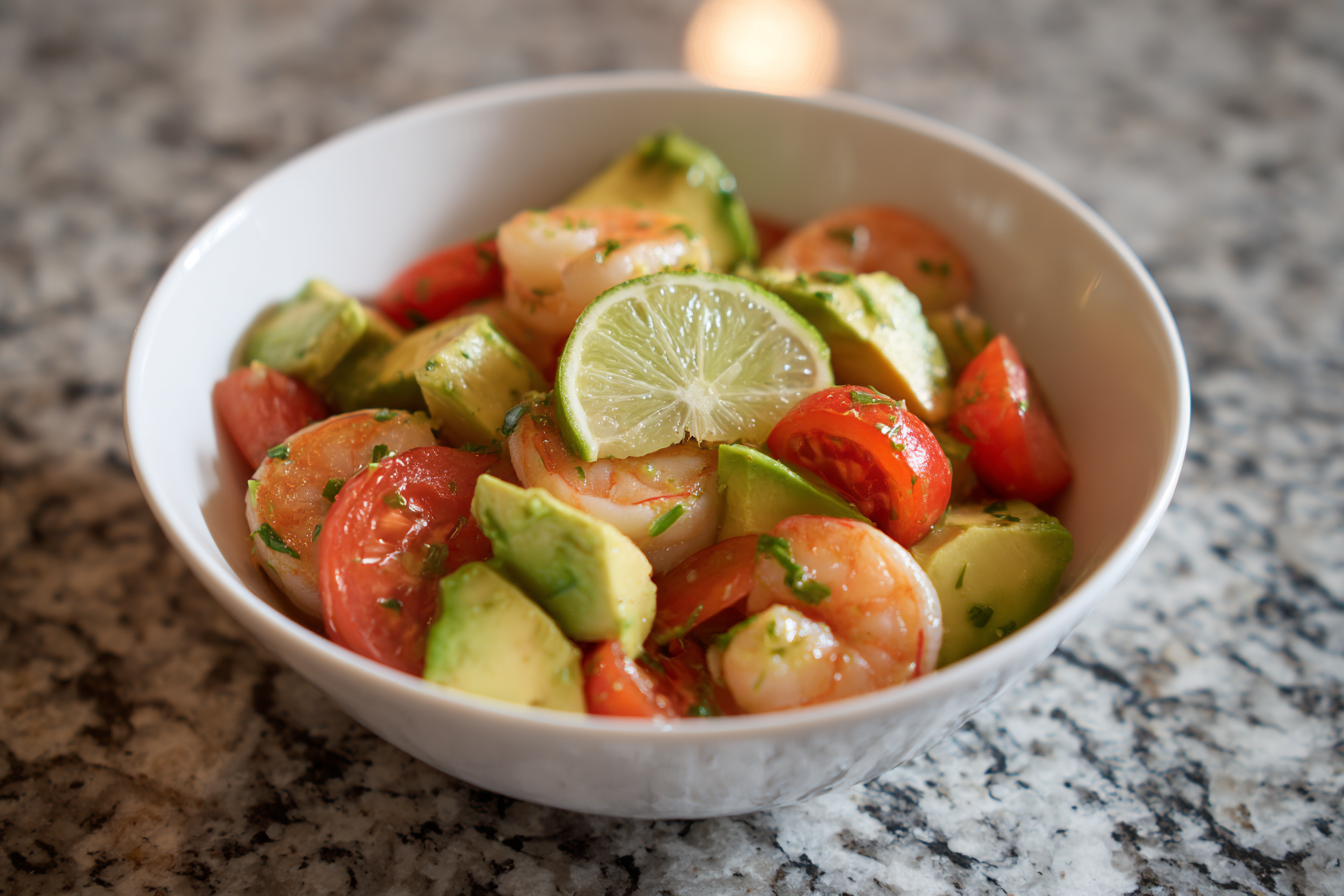 Shrimp, Avocado & Tomato Salad: Easy, Healthy & Refreshing Recipe