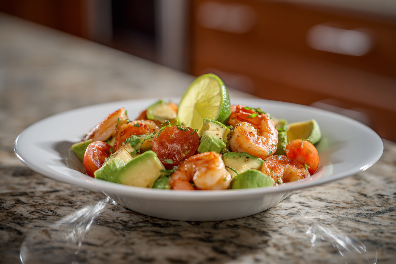 Shrimp, Avocado & Tomato Salad: Easy, Healthy & Refreshing Recipe