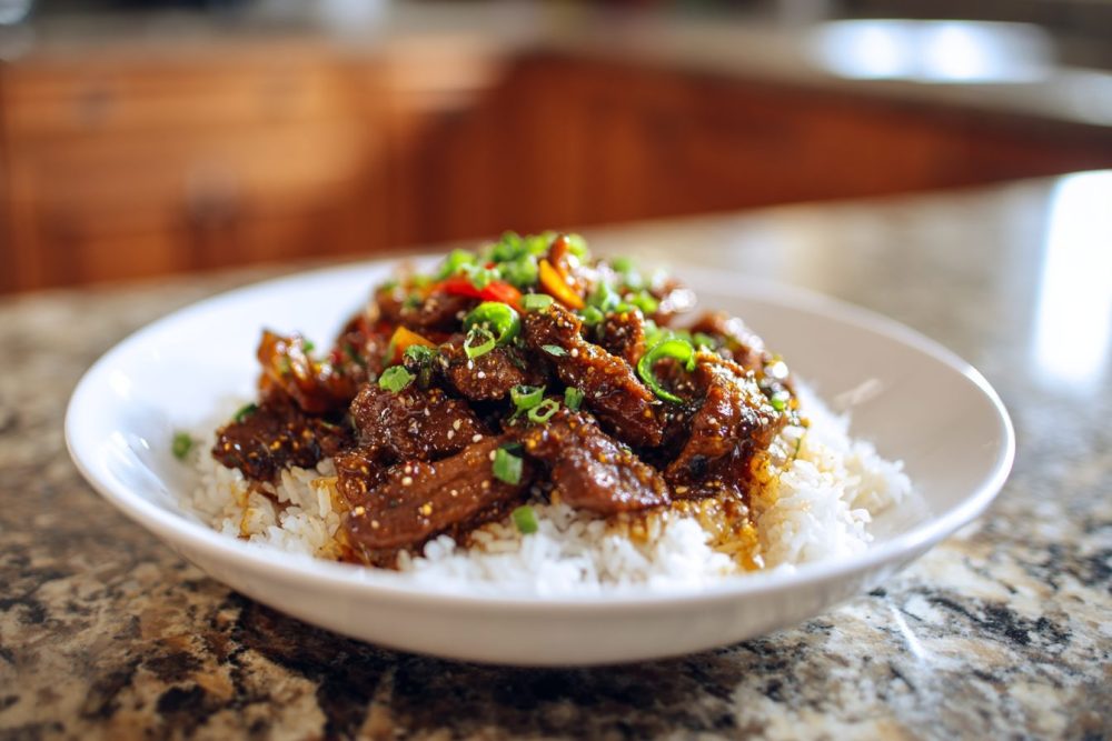 Sizzling Crispy Chilli Beef Rice: Your 15-Minute Weeknight Wonder