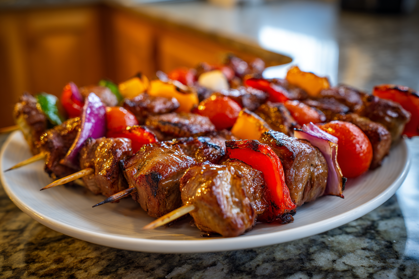 Sizzling Skewers: The Ultimate Grilled Beef & Veggie Kabobs