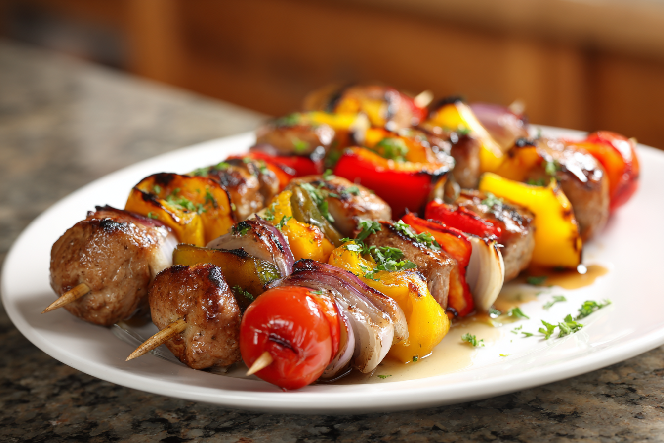 Sizzling Skewers: The Ultimate Grilled Beef & Veggie Kabobs