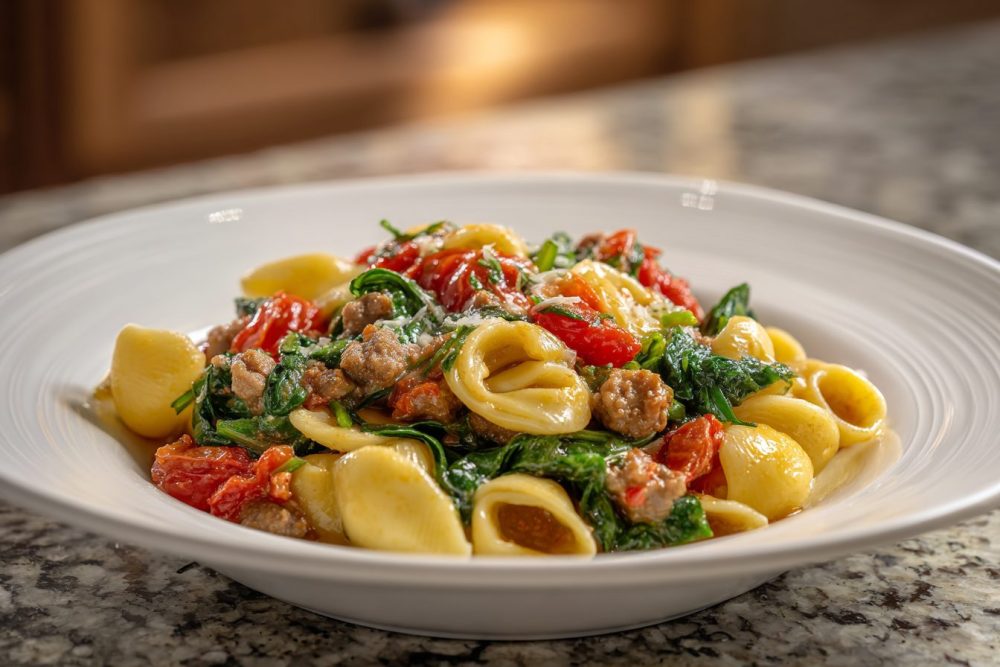 Skillet Sausage, Spinach, and Tomato Pasta: A 30-Minute Weeknight Wonder