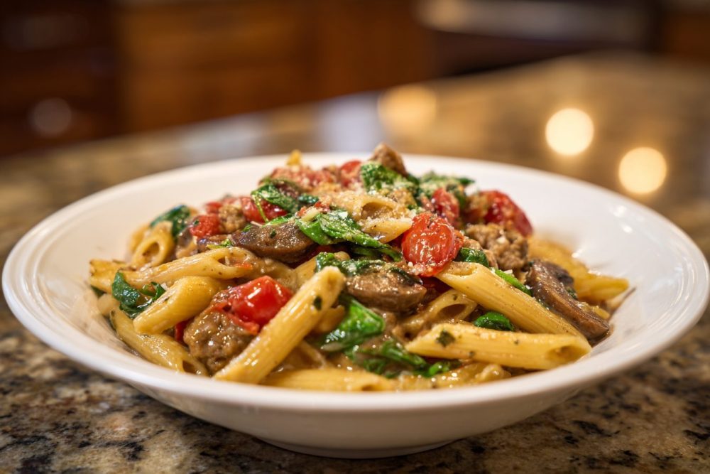 Skillet Sausage, Spinach, and Tomato Pasta: A 30-Minute Weeknight Wonder