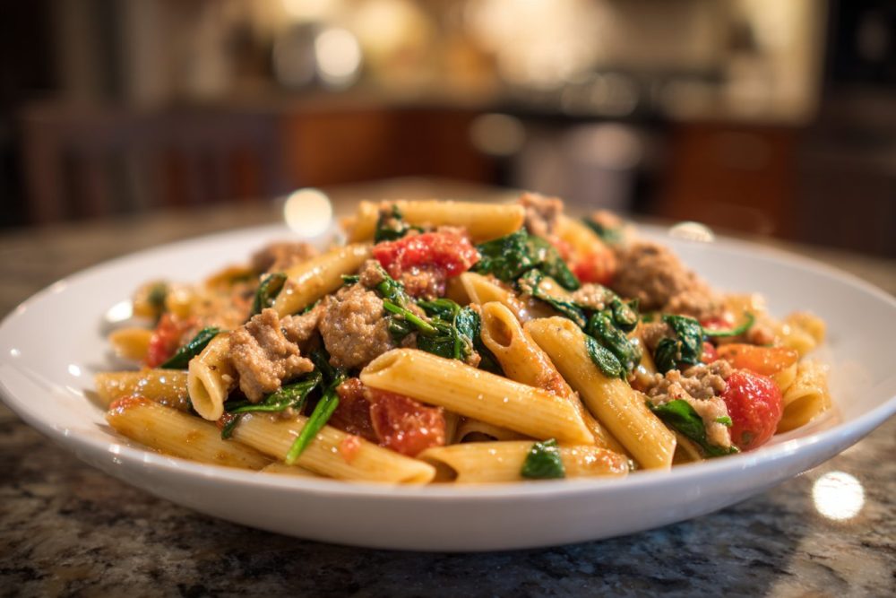 Skillet Sausage, Spinach, and Tomato Pasta: A 30-Minute Weeknight Wonder