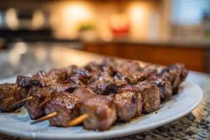 Smoky Perfection Skewers with Pre-Grilled Meats & Veggies