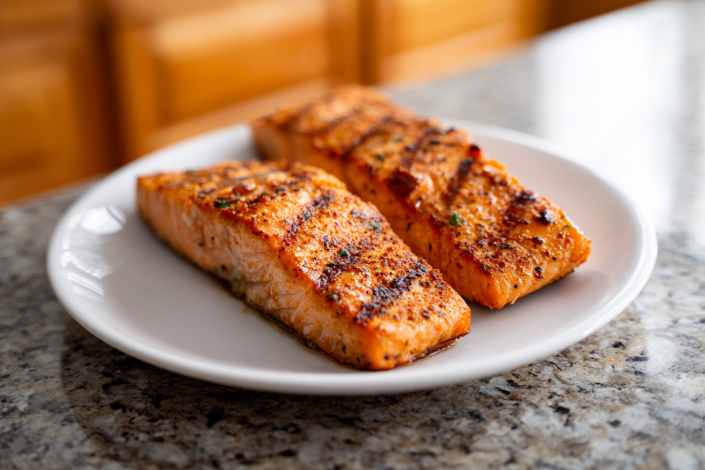 Smoky & Sizzling: My Go-To Grilled Salmon with Lemon-Herb Marinade