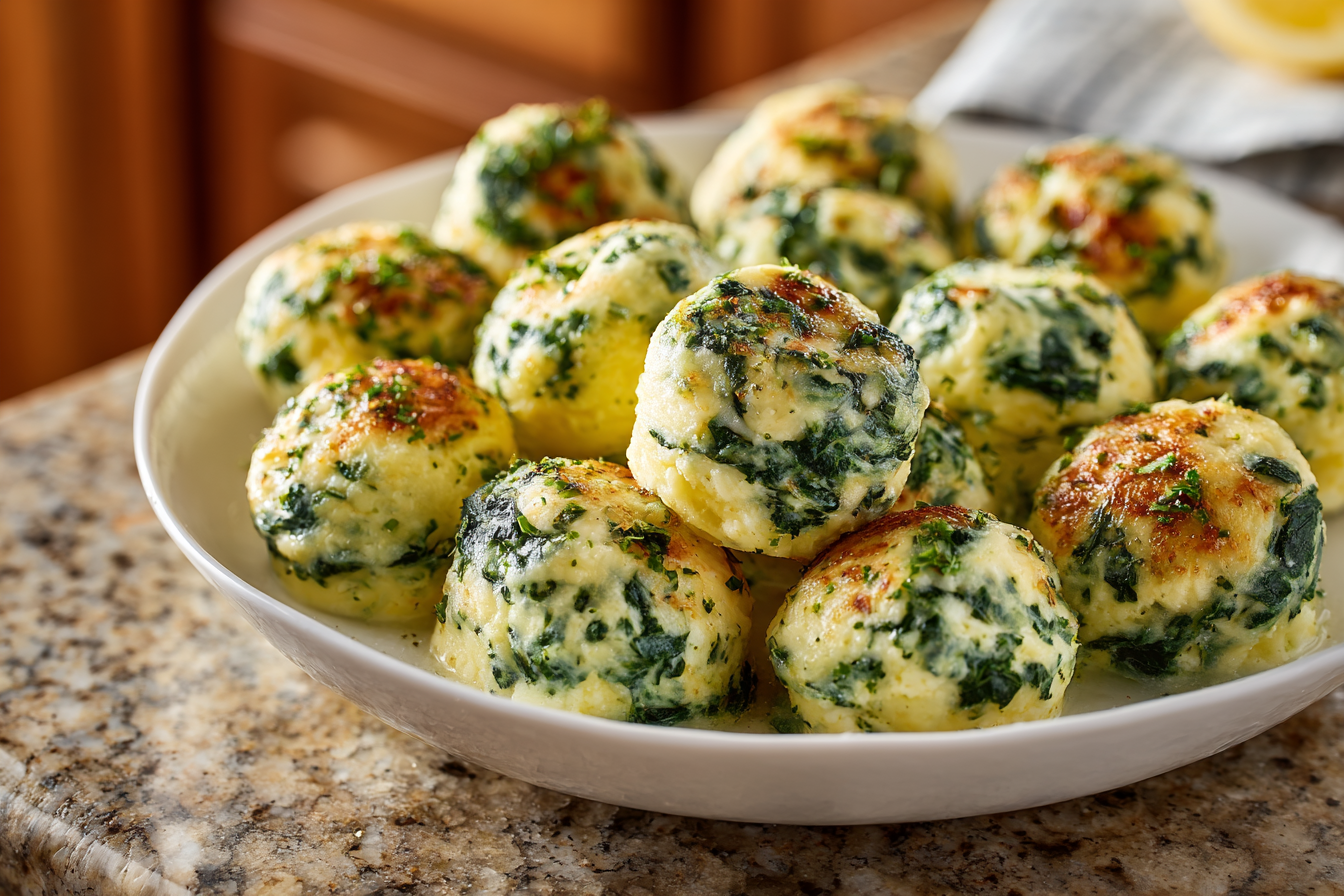 Speedy Spinach & Ricotta Bites with Melted Cheese