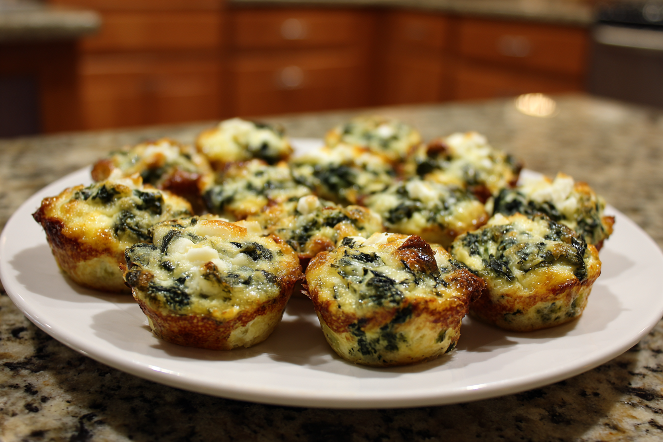 Speedy Spinach & Ricotta Bites with Melted Cheese