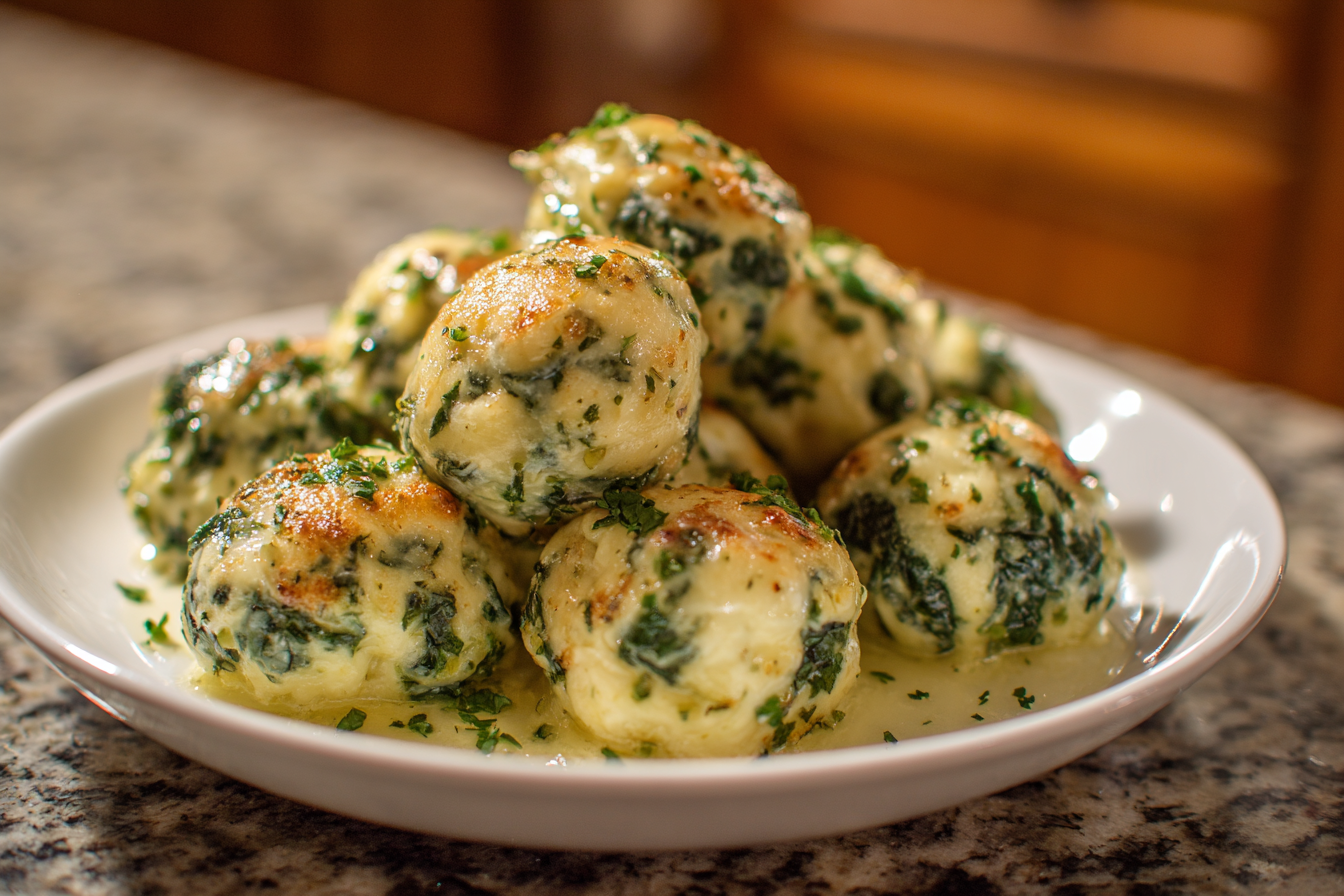 Speedy Spinach & Ricotta Bites with Melted Cheese