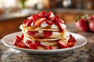 Strawberry Pancakes Under 300 Calories