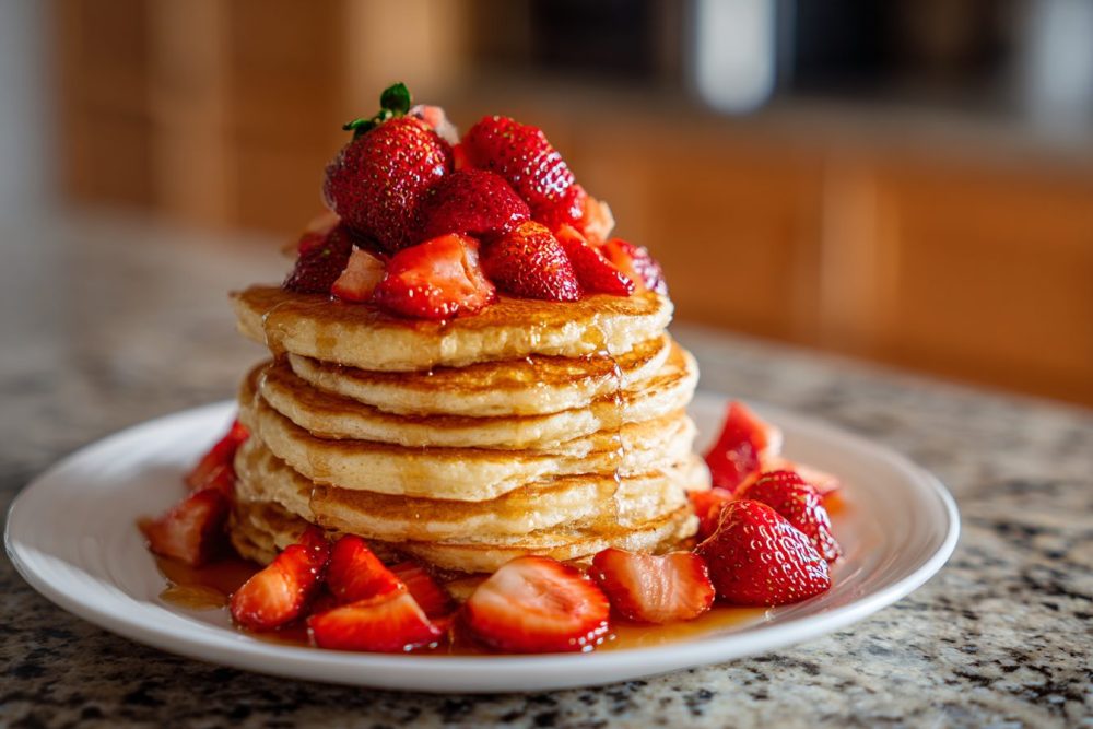 Stack Up the Flavor: Strawberry Pancakes Under 300 Calories