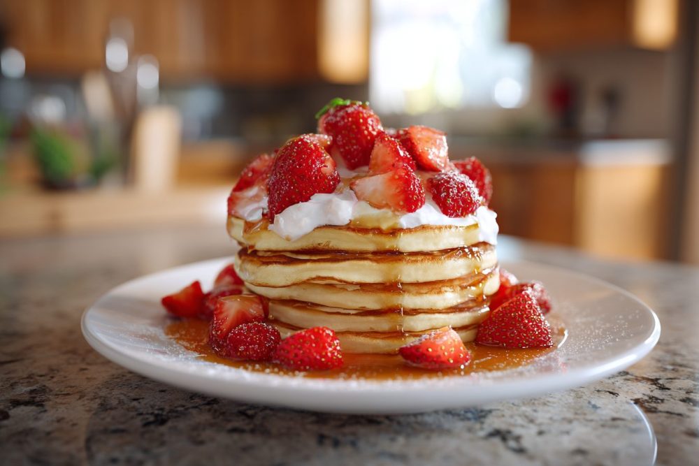 Stack Up the Flavor: Strawberry Pancakes Under 300 Calories