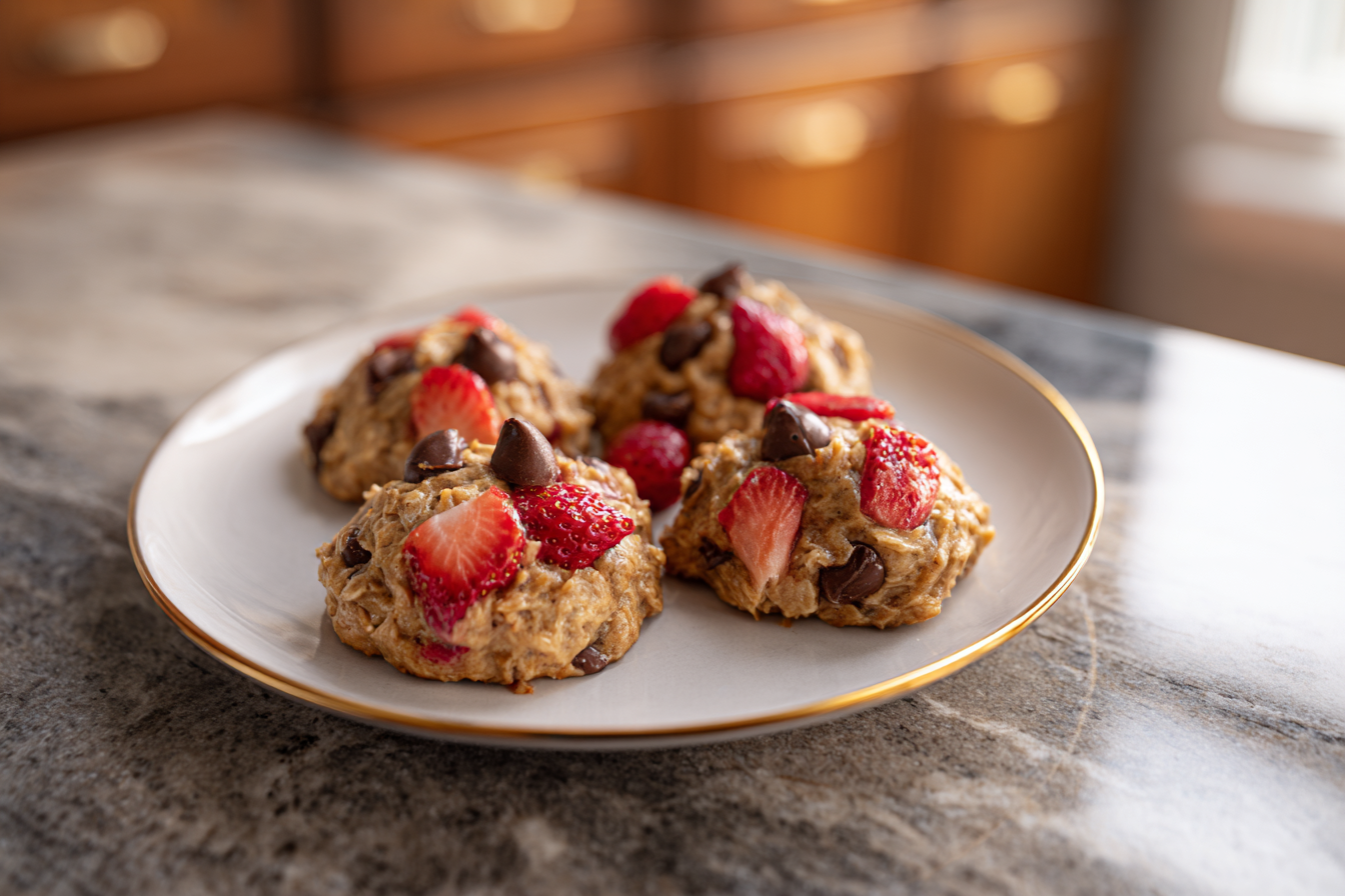 Strawberry Chocolate Chip Breakfast Bites: Your New 4-Ingredient Morning Hero