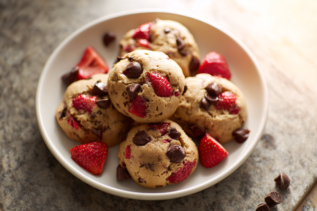 Strawberry Chocolate Chip Breakfast Bites: Your New 4-Ingredient Morning Hero