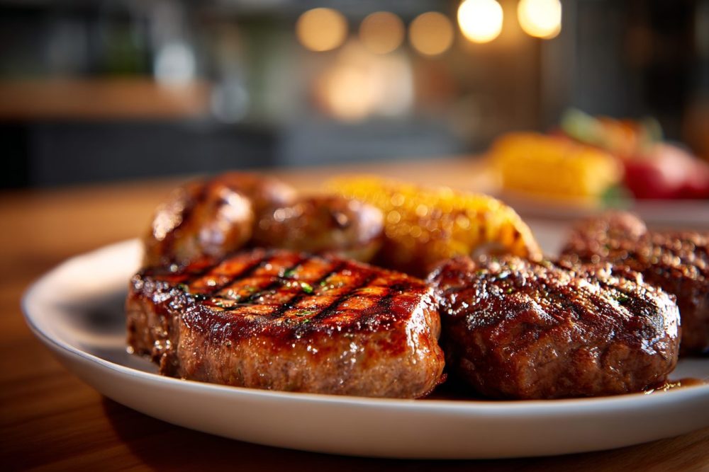 Summer's Best: Juicy Grilled Burgers with Cheddar & Smoky Corn on the Cob