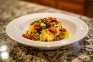 Sun-Kissed Mediterranean Baked Fish with Juicy Tomatoes & Briny Olives