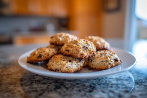 Healthy Low Carb Coconut & Chia Breakfast Cookies