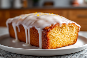 Zesty Keto Lemon Bread with Creamy Glaze