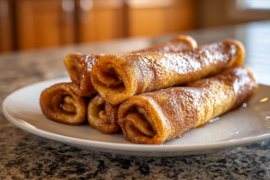 Sweet Cinnamon French Toast Roll-Ups