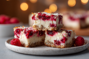 Keto Raspberry Coconut Squares