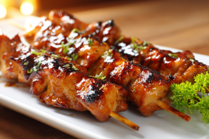 Sweet & Spicy Bang Bang Chicken Skewers