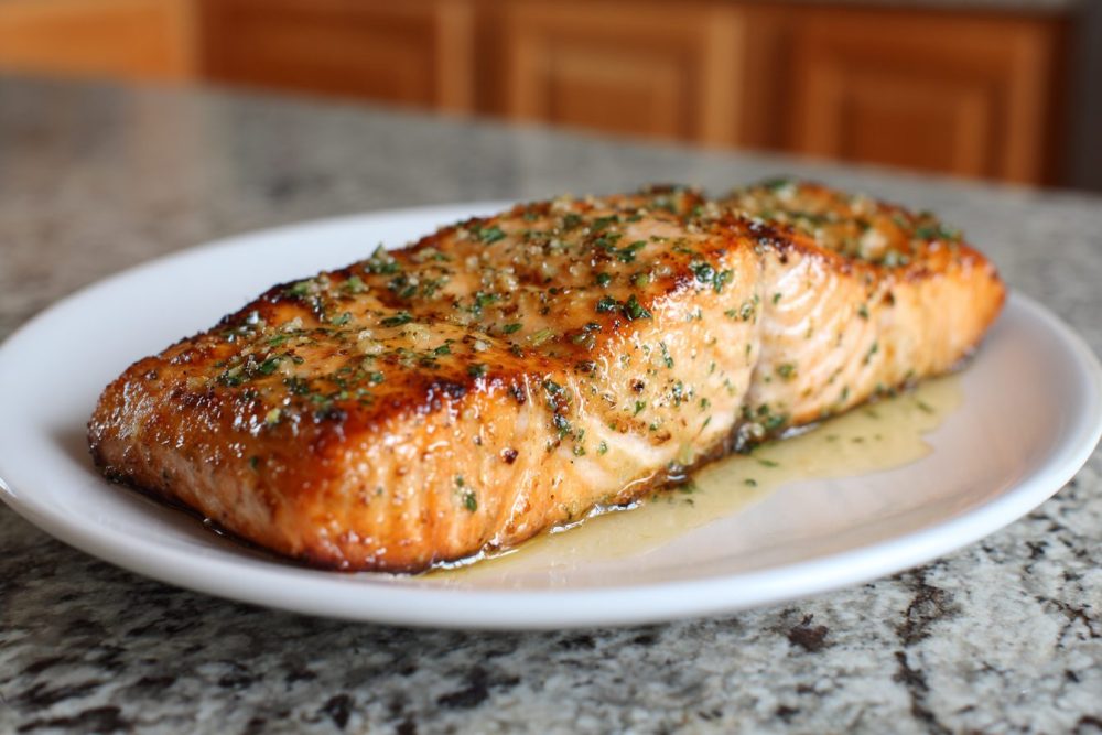 Sweet & Spicy Grilled Salmon with Cajun Honey Butter