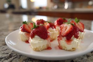Keto Strawberry Cream Cheese Fat Bombs