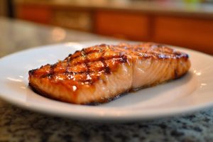 Tangy Orange Maple Glazed Salmon