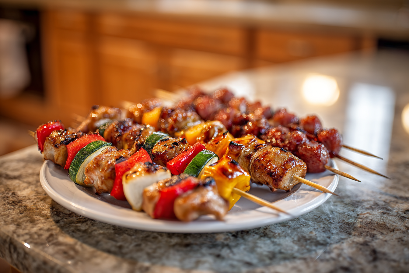 The Ultimate Backyard Bash: Grilled Delights with Meat, Veggies & Savory Skewers