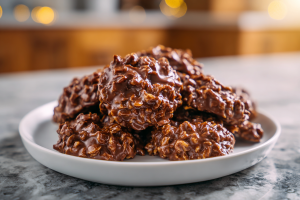 Keto No-Bake Chocolate Peanut Butter Cookies