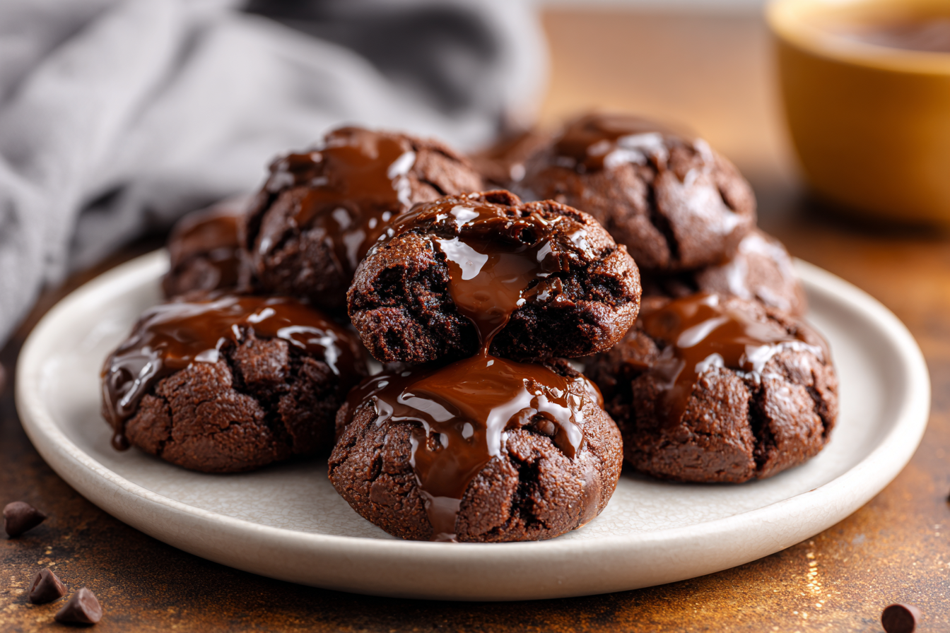 Ultimate Keto Fudge Cookies with Secret Gooey Centers