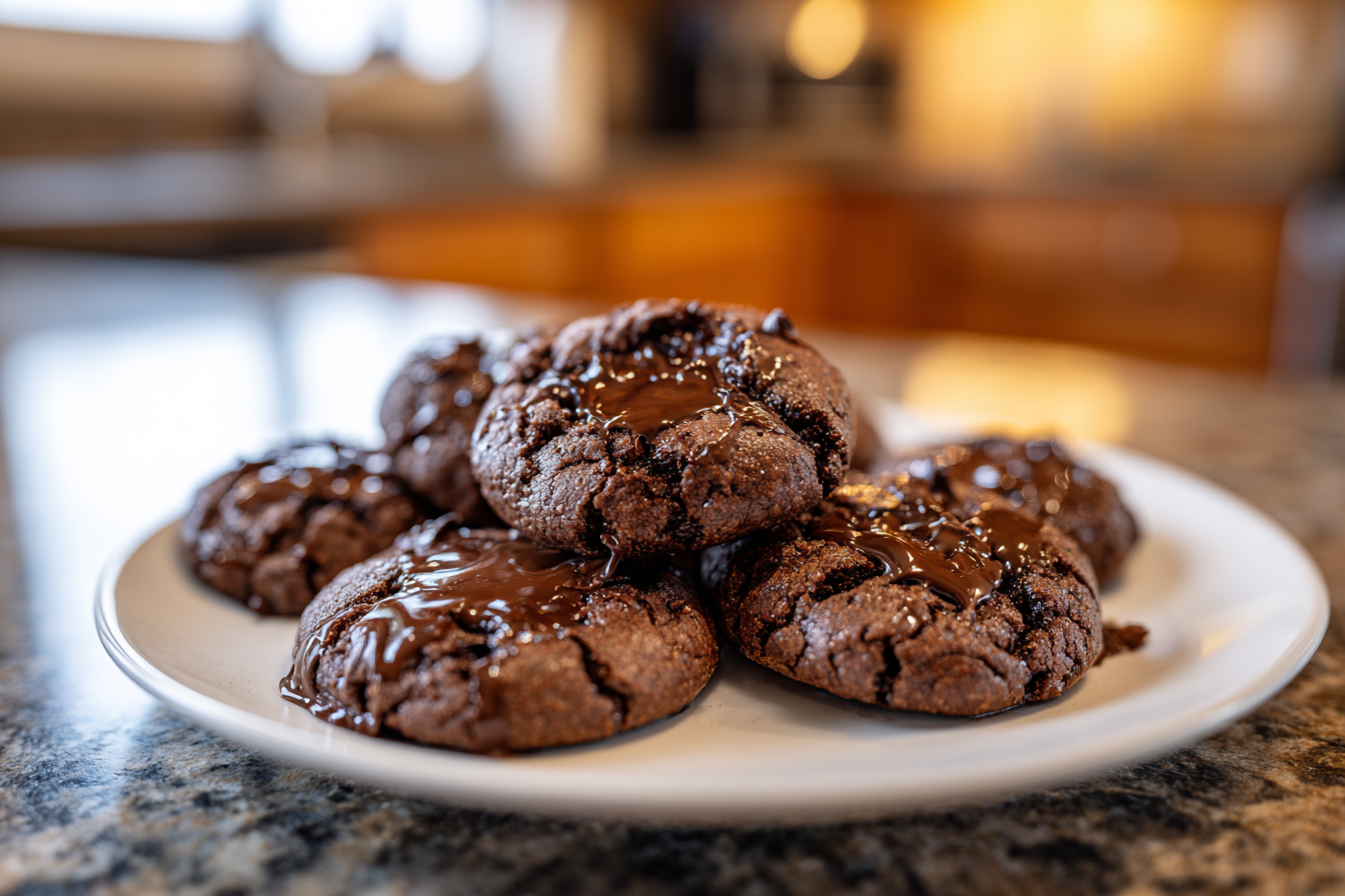 Ultimate Keto Fudge Cookies with Secret Gooey Centers