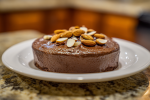Velvety Greek Yogurt Chocolate Mousse with Toasted Almonds