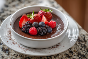 Velvety High-Protein Chocolate Berry Mousse