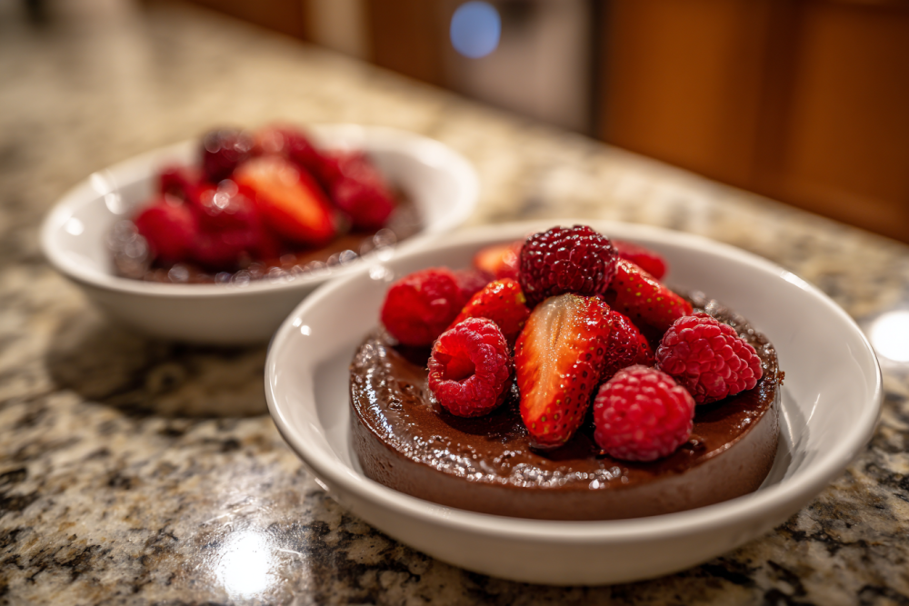 Velvety High-Protein Chocolate Berry Mousse