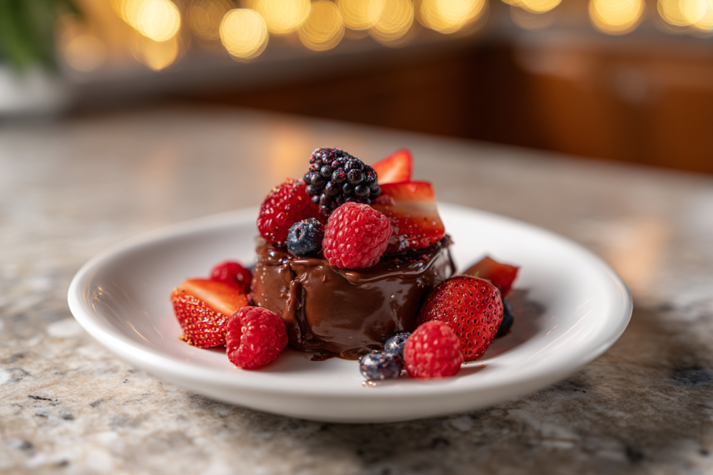 Velvety High-Protein Chocolate Berry Mousse