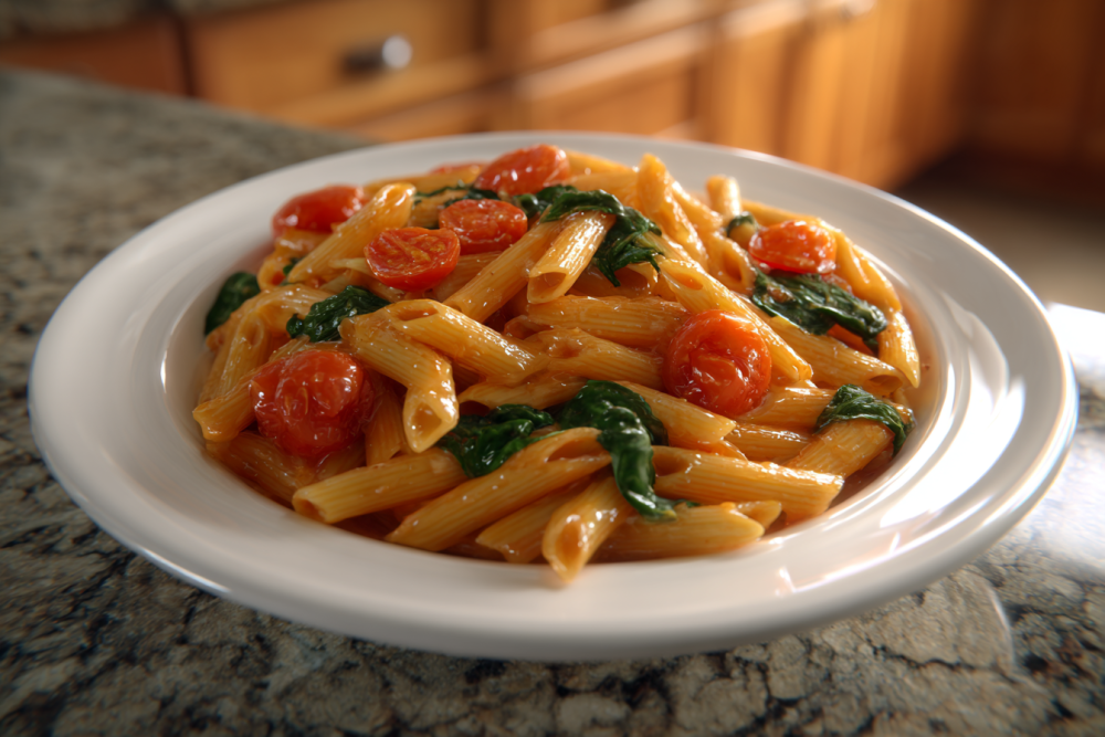 Weeknight Wonder: Speedy Spinach Tomato Pasta for Flavorful Feasts