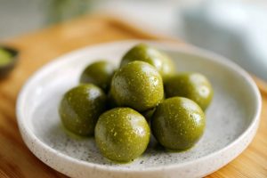 No-Bake Matcha Cookie Protein Bites