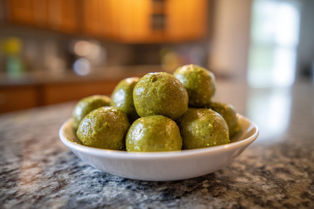 Whisk Up Wellness: Easy No-Bake Matcha Cookie Dough Protein Bites