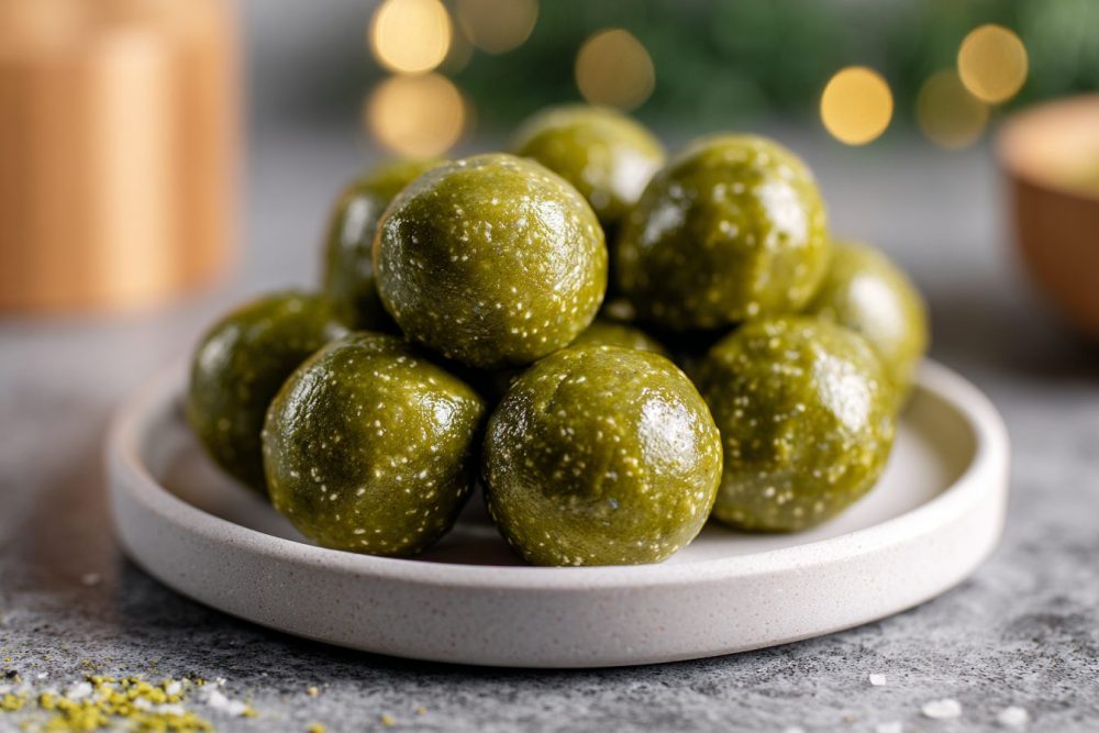 Whisk Up Wellness: Easy No-Bake Matcha Cookie Dough Protein Bites