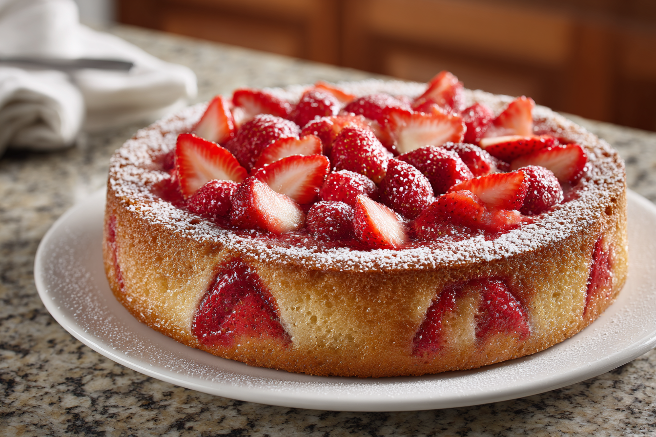 Wholesome Strawberry Swirl Yogurt Cake: A Healthy Treat for Any Time